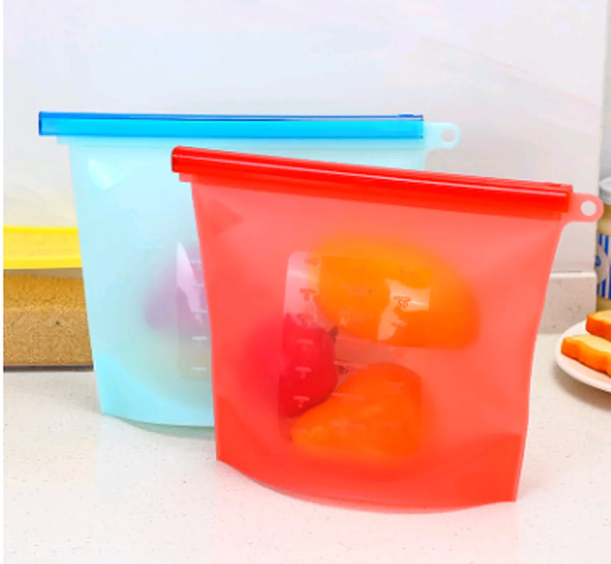 Sac Alimentaire en Silicone Réutilisable